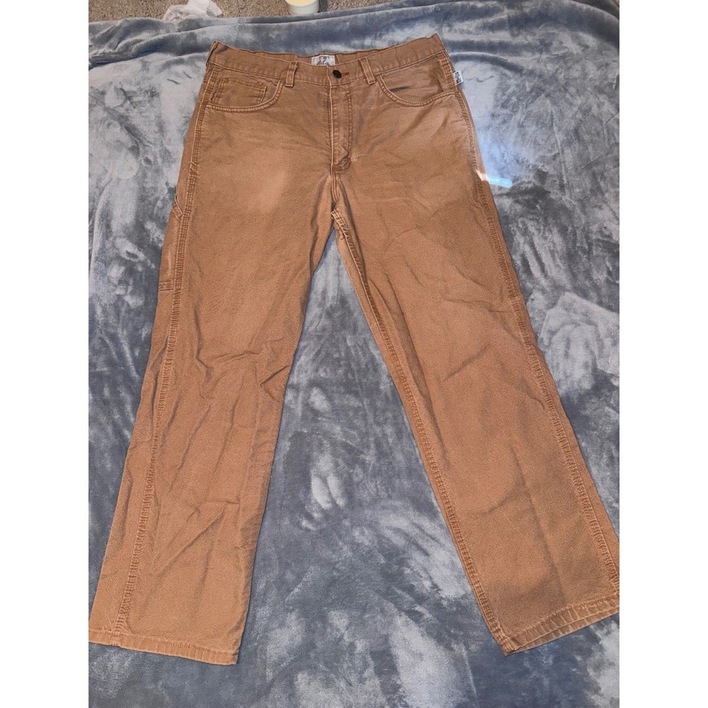 Tyndale Mens FR Flame Resistant Work Pants Brown Canvas CAT 2 NFPA 2112 36x32